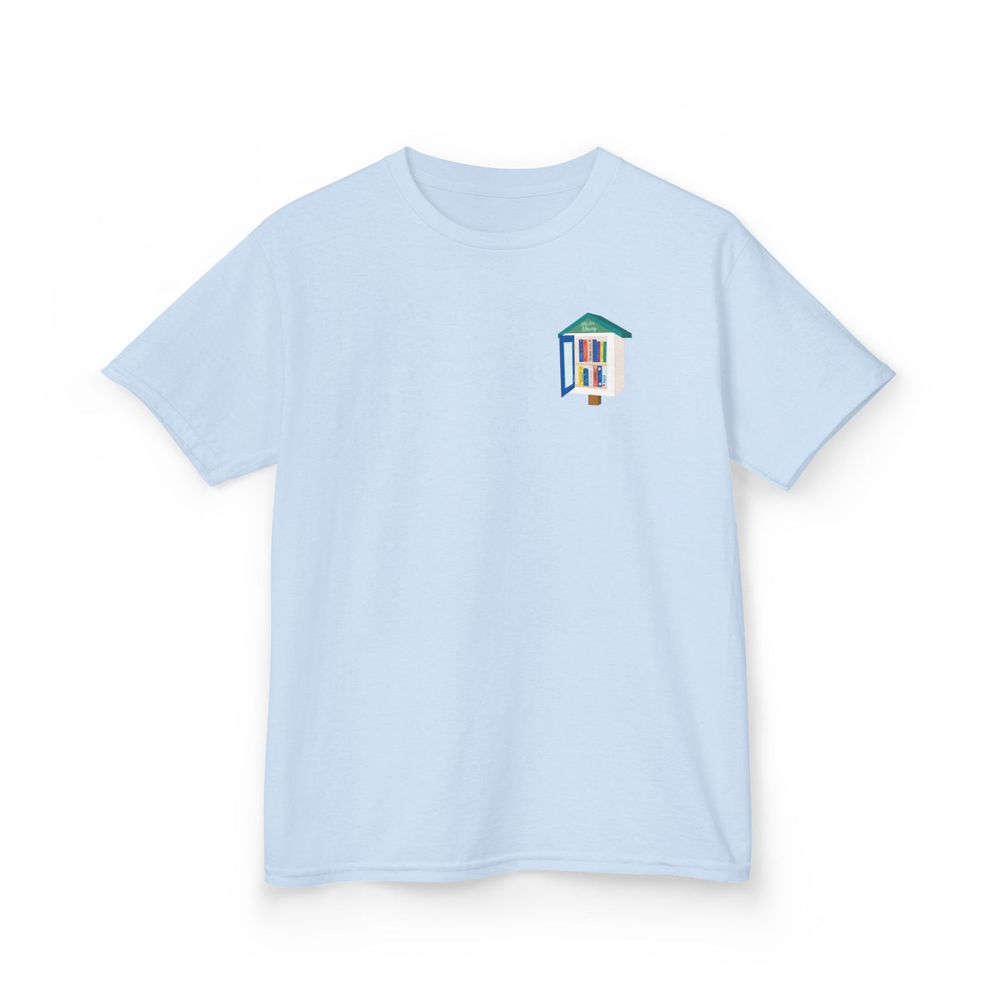 Kids T‑Shirt — "I Stop for Free Books" Colorful Library Lover Tee