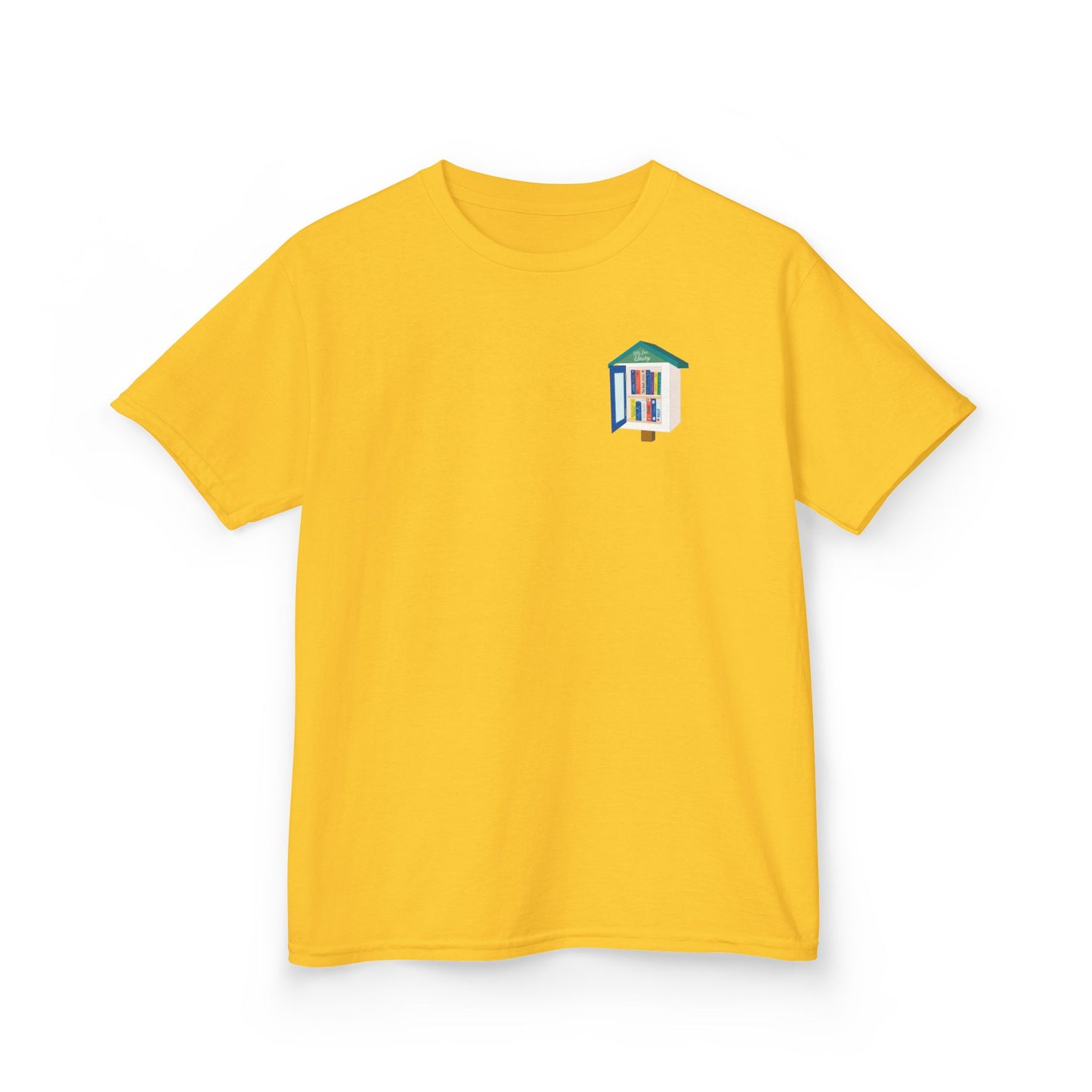 Kids T‑Shirt — "I Stop for Free Books" Colorful Library Lover Tee