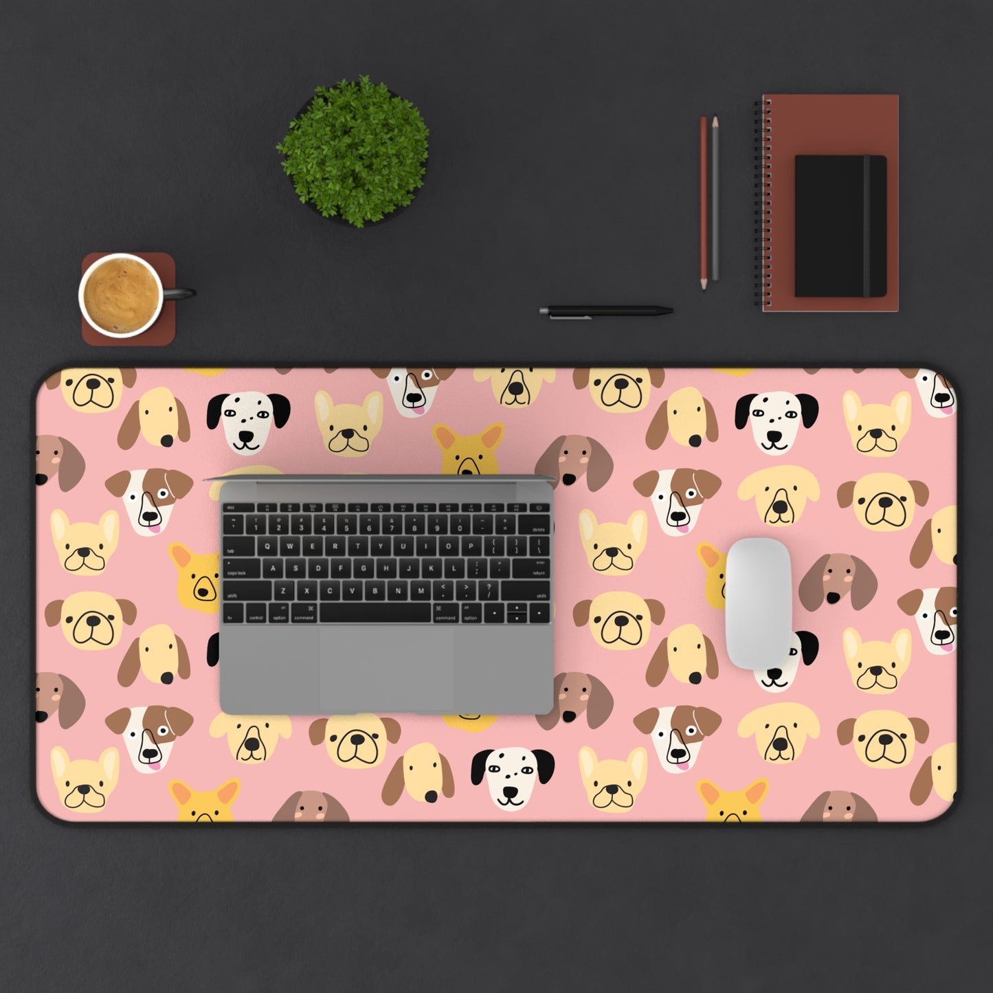 Cute Dog Patterned Desk Mat