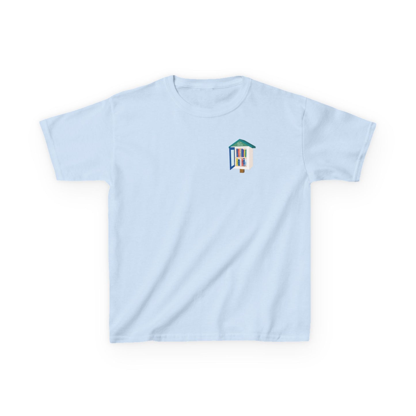 Kids T‑Shirt — "I Stop for Free Books" Colorful Library Lover Tee