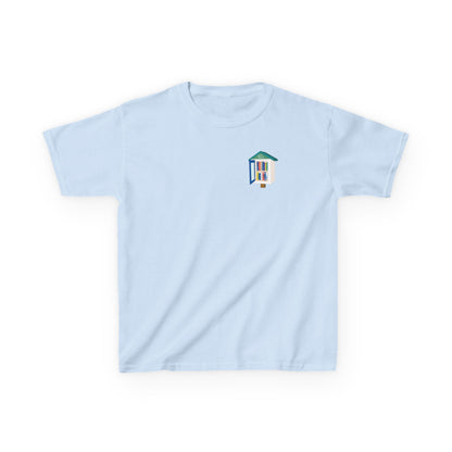 Kids T‑Shirt — "I Stop for Free Books" Colorful Library Lover Tee
