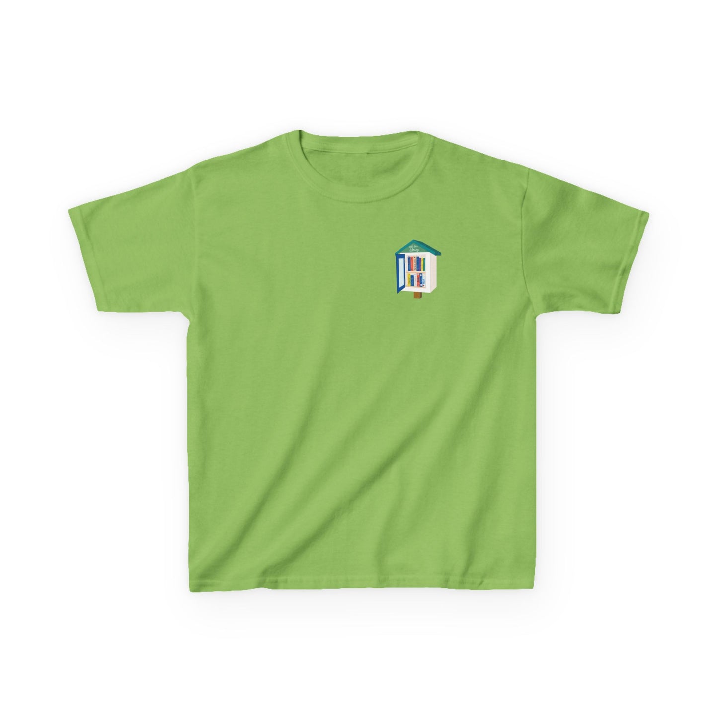 Kids T‑Shirt — "I Stop for Free Books" Colorful Library Lover Tee