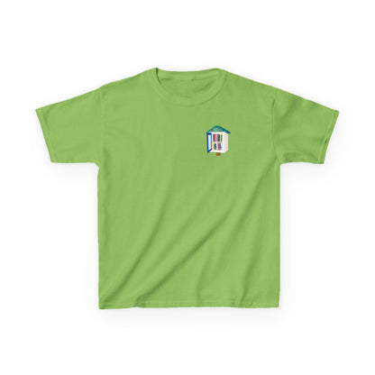Kids T‑Shirt — "I Stop for Free Books" Colorful Library Lover Tee