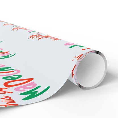 Playful Custom Name Christmas Wrapping Paper