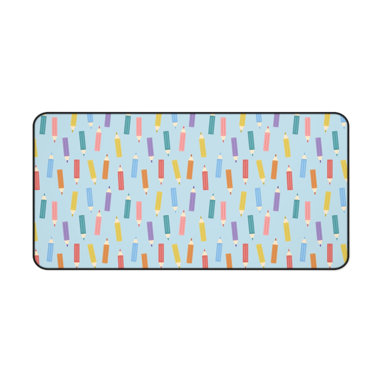 Colorful Pencils Desk Mat