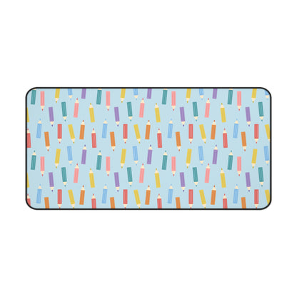 Colorful Pencils Desk Mat