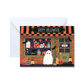 Halloween Storefront Greeting Card