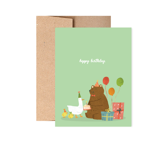 Birthday Animals Greeting Card