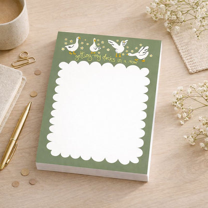 Getting My Ducks in a Row Notepad