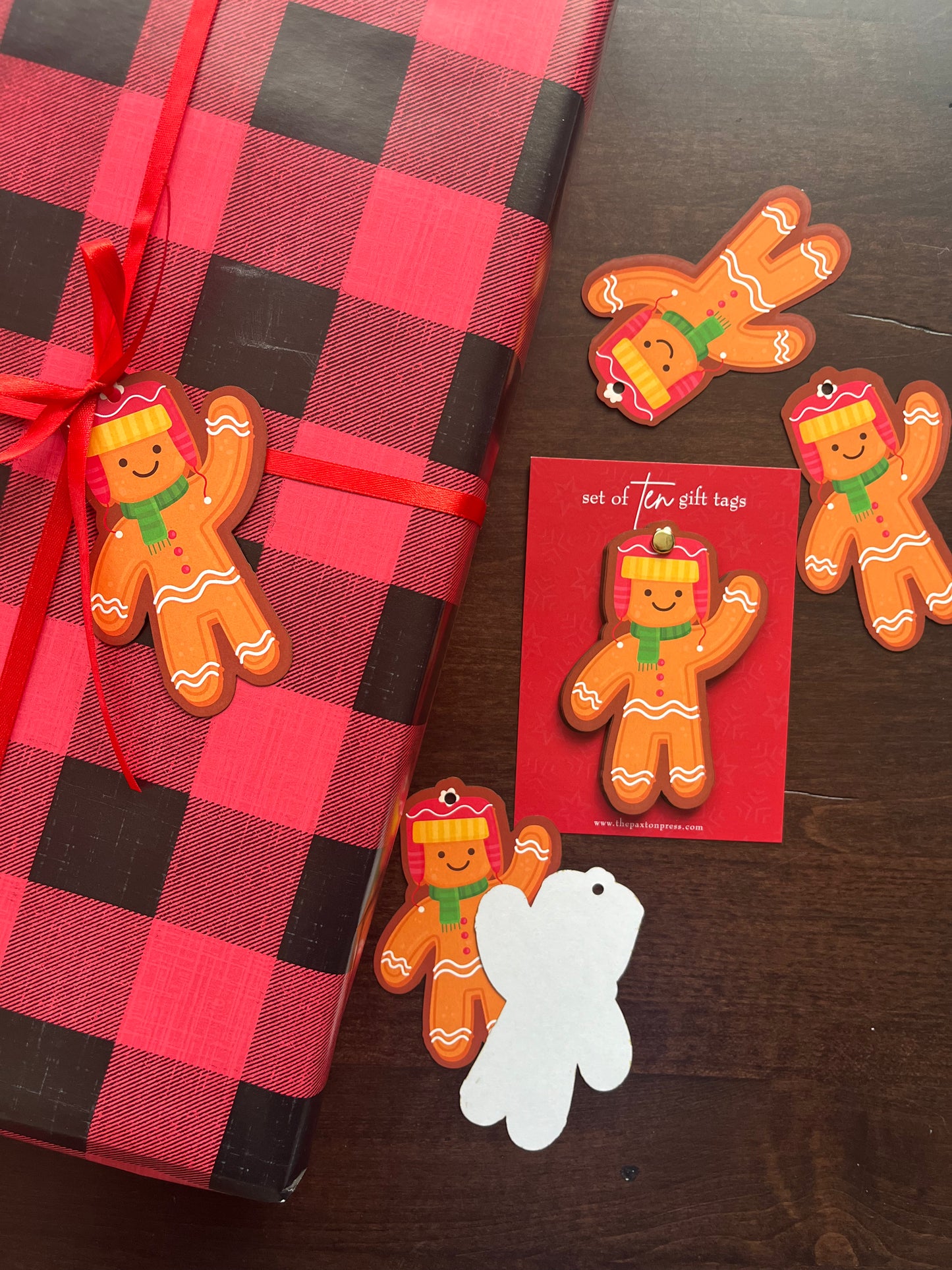 Gingerbread Man Christmas Gift Tags