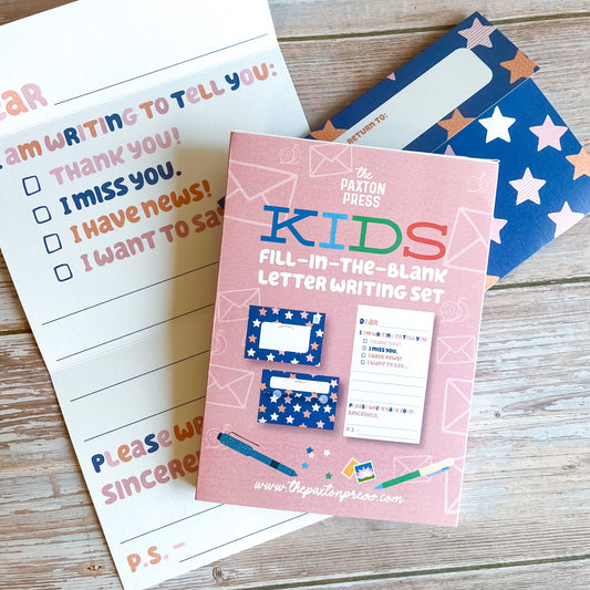 Kids Fill-in Fold Up Letter Set of 10 - Stars