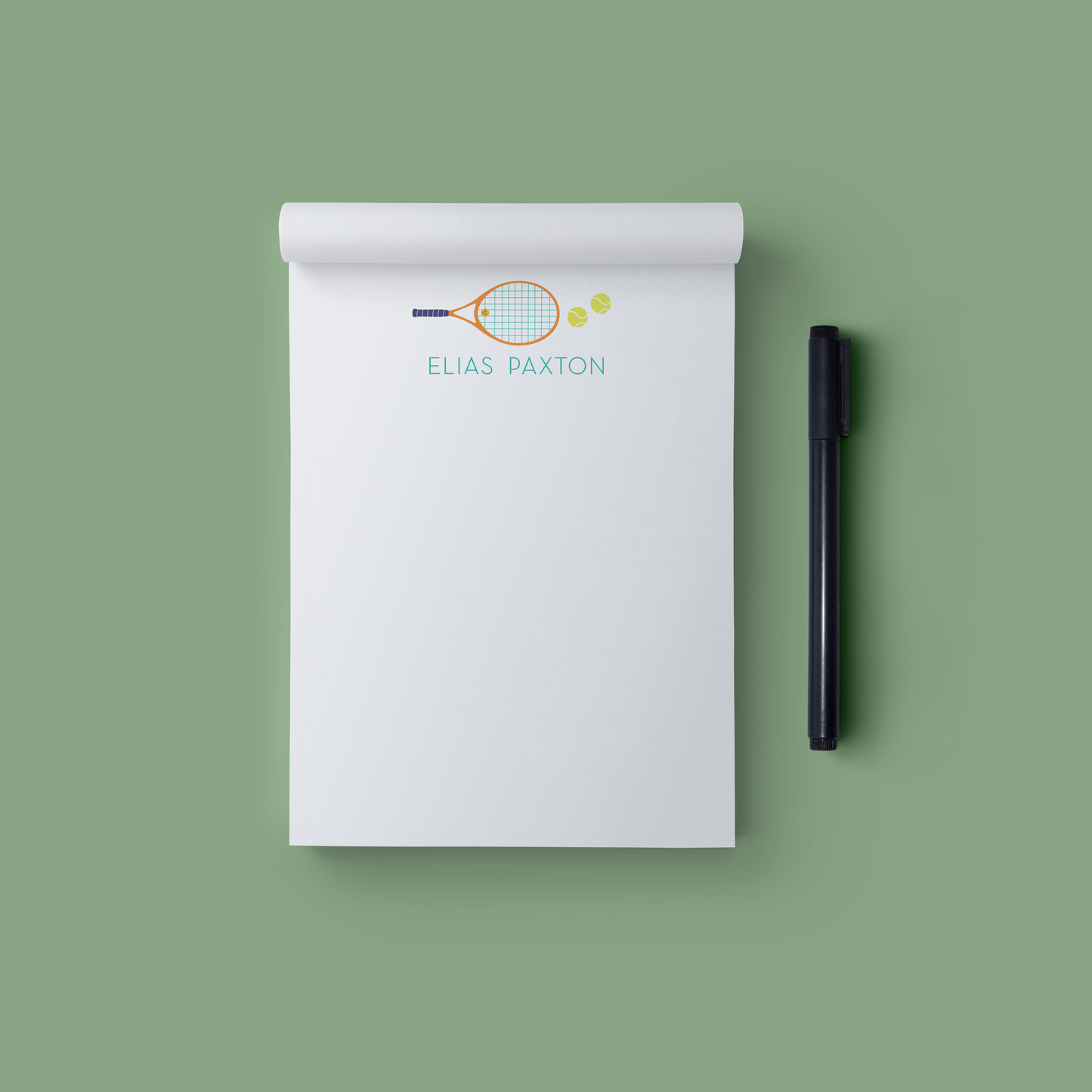 Cute Kids Tennis Racquet Notepad