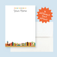 Custom Writing Stationery Set of 12 - Bookshelf
