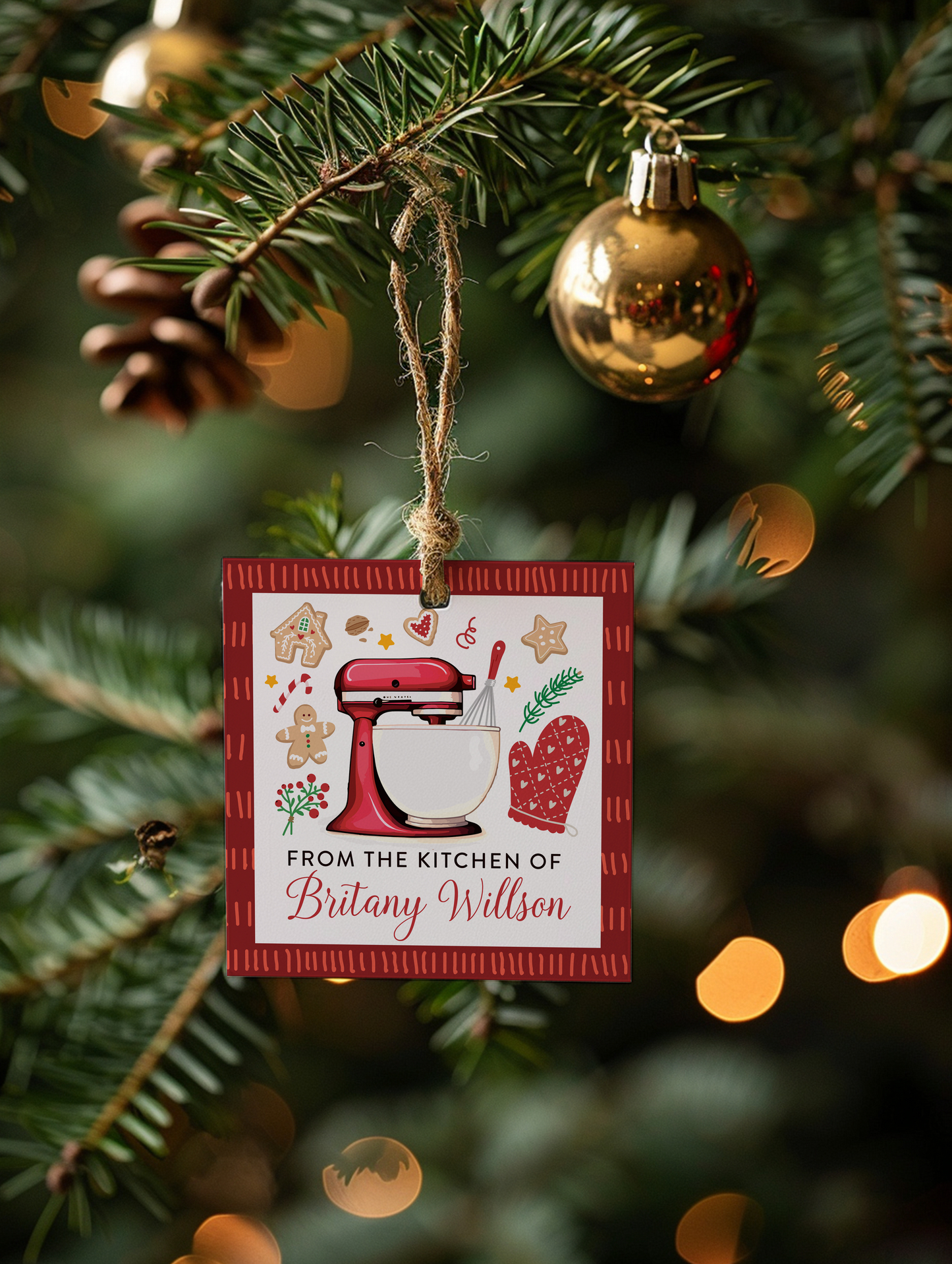 Christmas From the Kitchen of Tags or Stickers - Holiday Baking