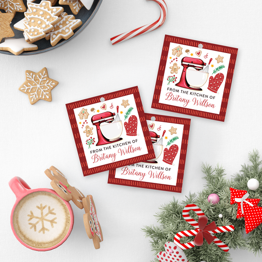 Christmas From the Kitchen of Tags or Stickers - Holiday Baking