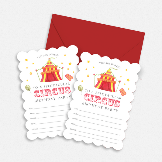Pre printed discount birthday party invitations