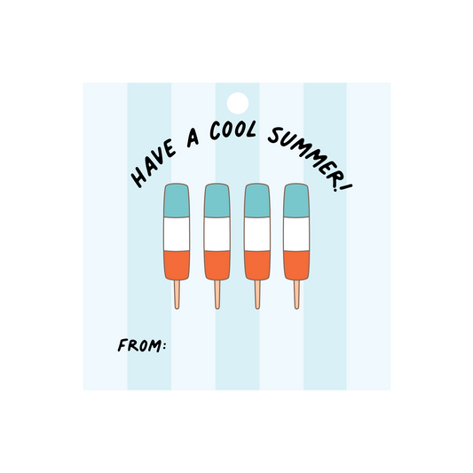 Have a Cool Summer Red, White, and Blue End of Year Gift Tags - Set of 30