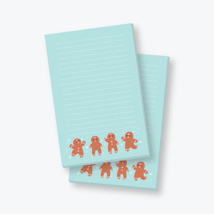 Christmas Gingerbread Man Notepad