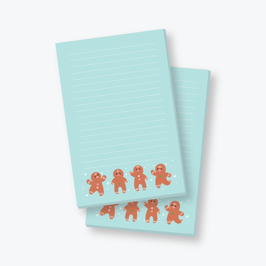 Christmas Gingerbread Man Notepad