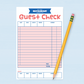 Guest Check Restaurant Pretend Play Notepad