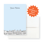 Custom Writing Stationery Set of 12 - Row Houses