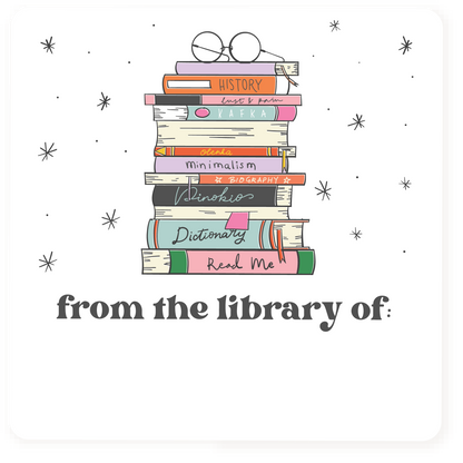 From the Library of: Book Plate Labels Rolls of 50