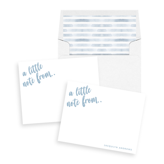 A little note from Personalized Stationery Set of 12