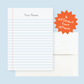 Custom Notebook Writing Stationery Set of 12