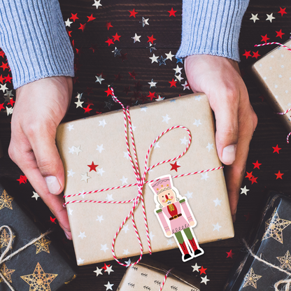 Nutcracker Shaped Christmas Gift Tags