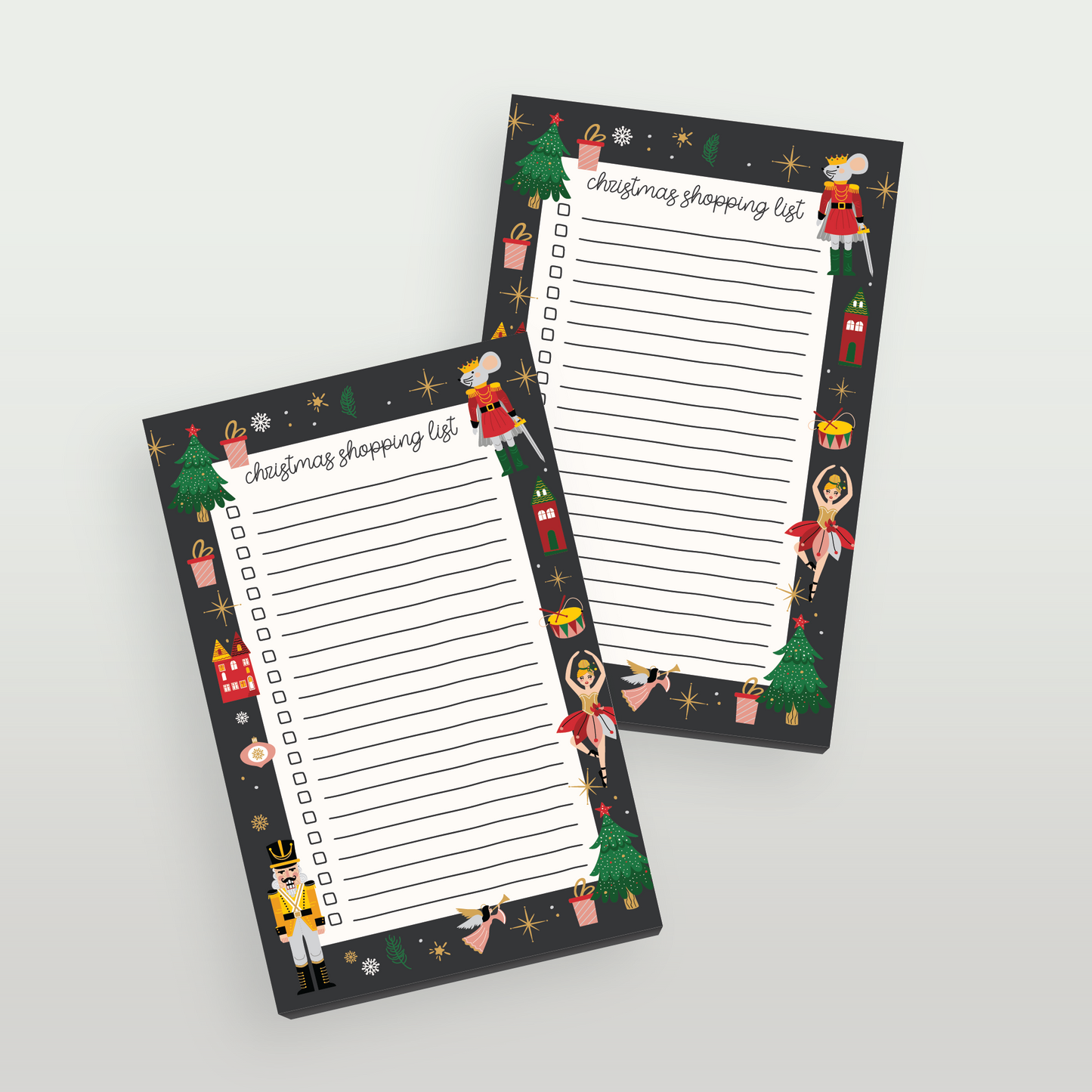 Nutcracker Christmas Shopping List Notepad