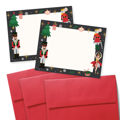 Nutcracker Christmas Stationery Set of 12