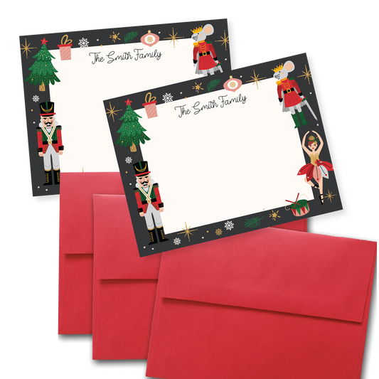 Nutcracker Christmas Stationery Set of 12