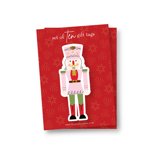 Nutcracker Shaped Christmas Gift Tags
