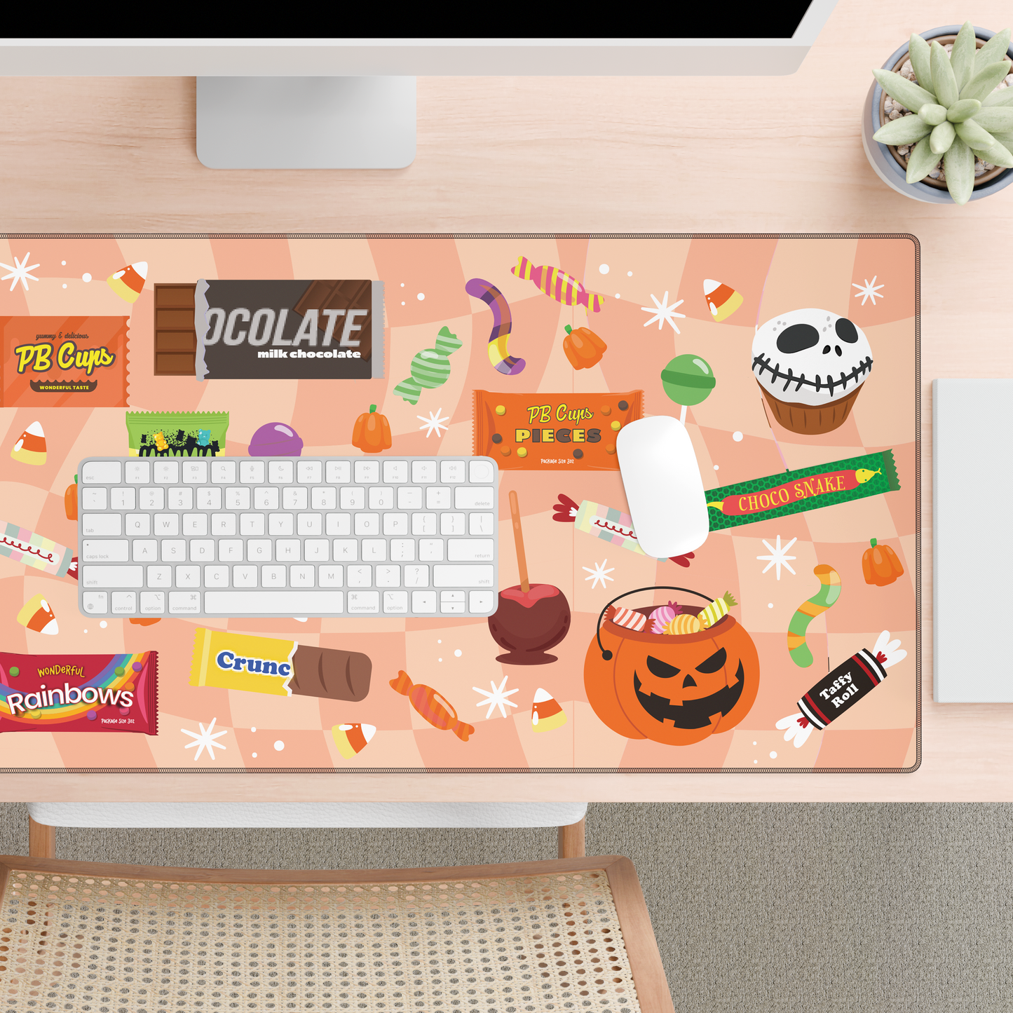 Halloween Desk Mat - Orange