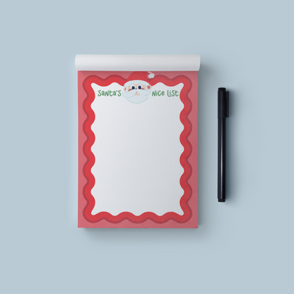 Santa's Nice List Christmas Notepad