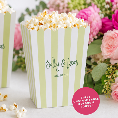 Personalized Popcorn Boxes