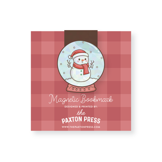 Snowglobe Christmas Reading Holographic Magnetic Bookmark