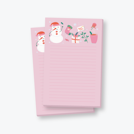 Christmas Snowman Notepad