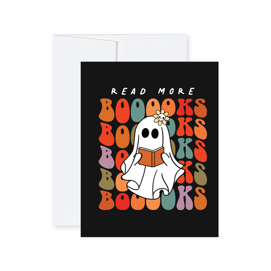 Read More Booooks Halloween Card