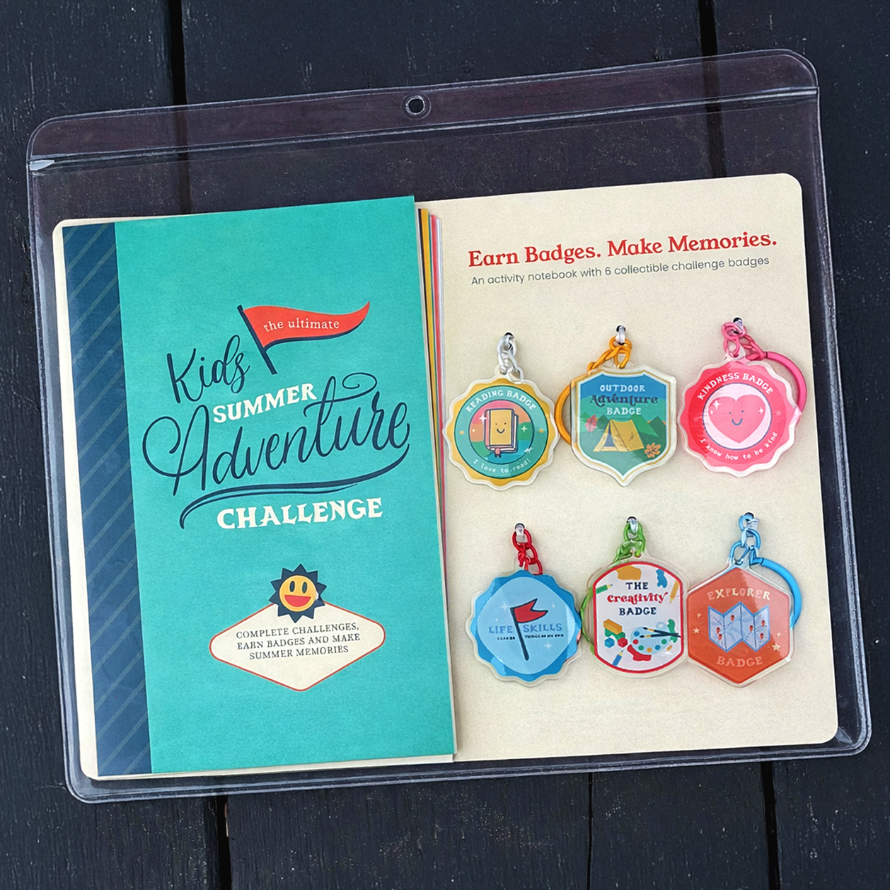Kids Summer Adventure Challenge - Notebook & Badges