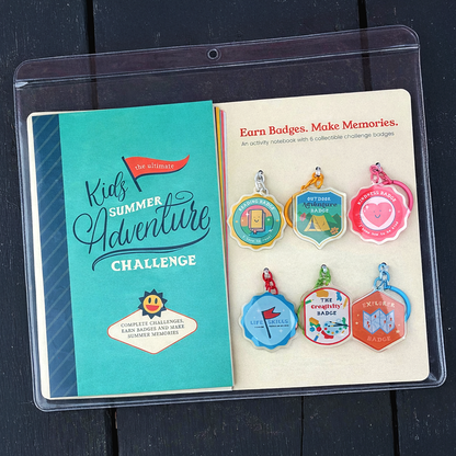 Kids Summer Adventure Challenge - Notebook & Badges