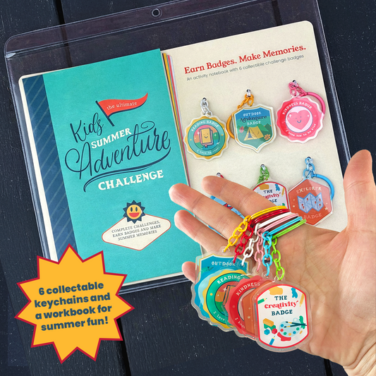 Kids Summer Adventure Challenge - Notebook & Badges