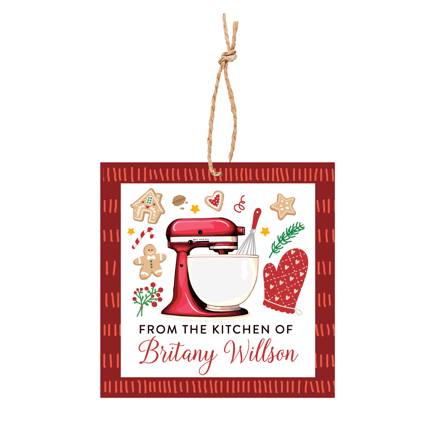 Christmas From the Kitchen of Tags or Stickers - Holiday Baking