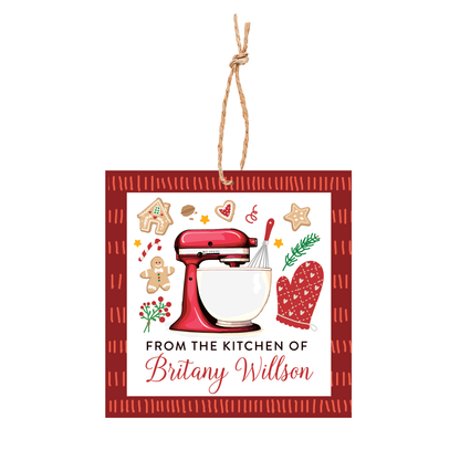 Christmas From the Kitchen of Tags or Stickers - Holiday Baking