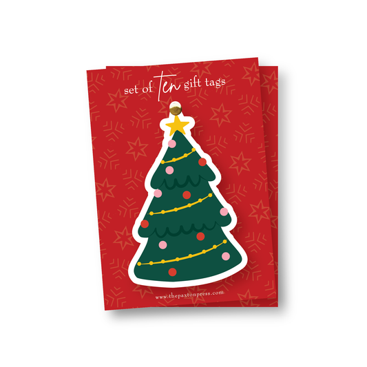 Christmas Tree Shaped Gift Tags