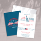 Lady Liberty 4th of July Party Invitation - Custom OR Fill-in-the-Blank - Set of 25