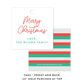 Merry Christmas Favor Tags or Stickers