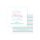 Warm Holiday Wishes Favor Tags or Stickers