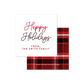 Happy Holidays Favor Tags or Stickers