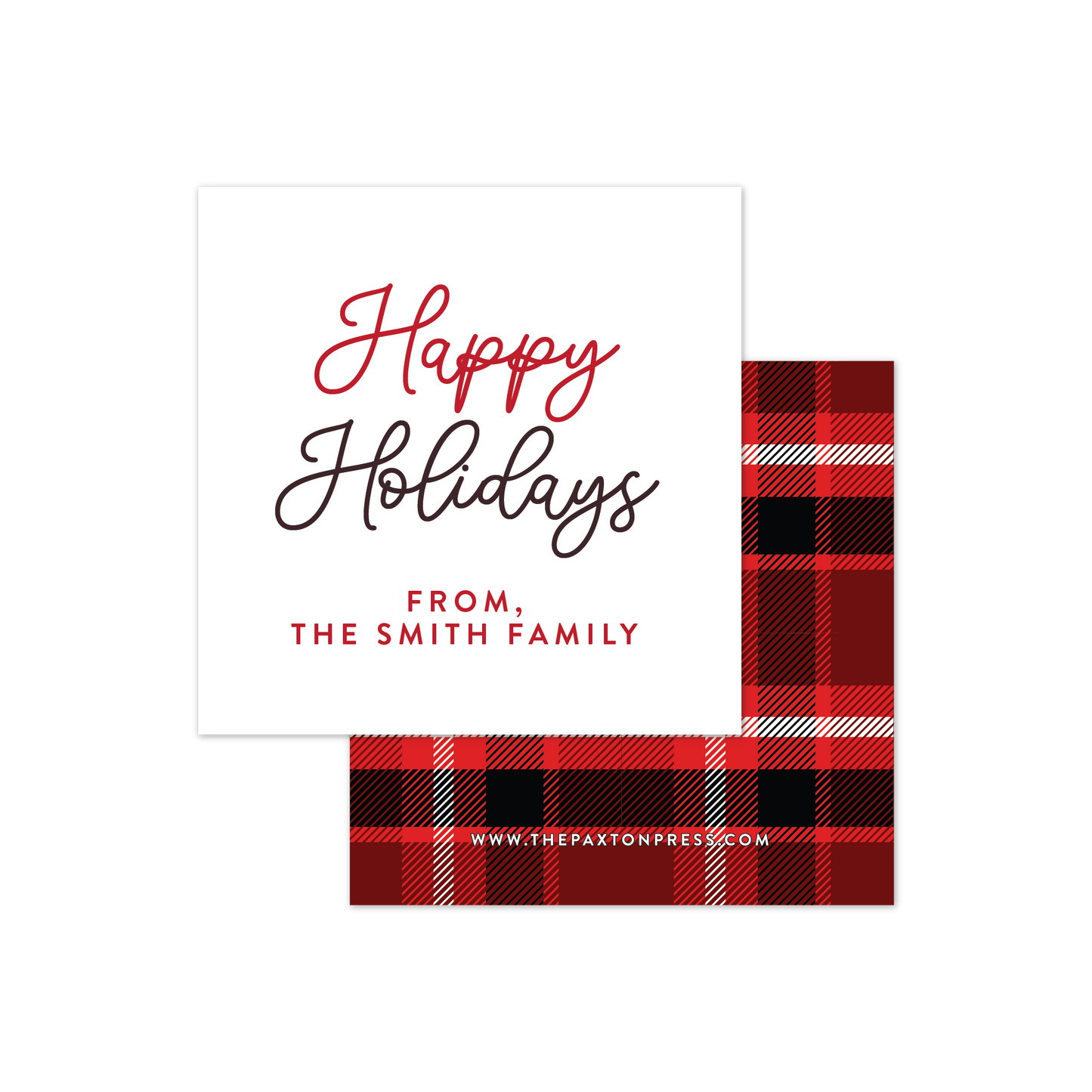 Happy Holidays Favor Tags or Stickers